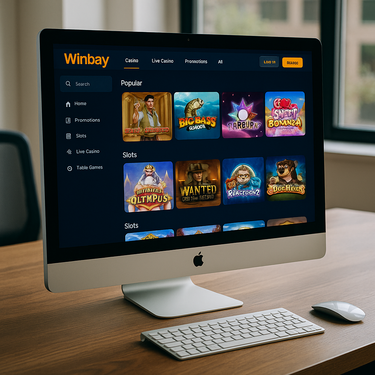 Winbay Casino - Desktop Interface Design - Nederlandse Online Casino Platform